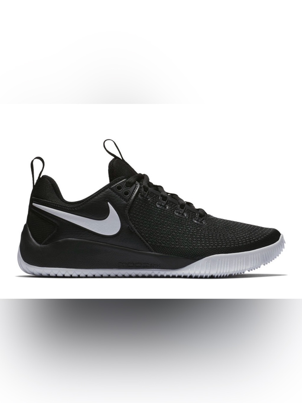 Nike Black and White Zoom Hyperace 2 Volleyball Show, Sz 7